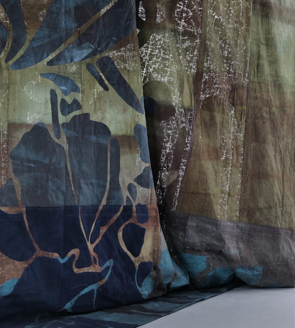 Nour Jaouda, Matters of Time, 2025. Installation view featuring The Iris Grows on Both Sides of the Fence, 2025, at Spike Island, Bristol